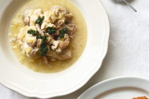 チキンの白ワイン煮込み